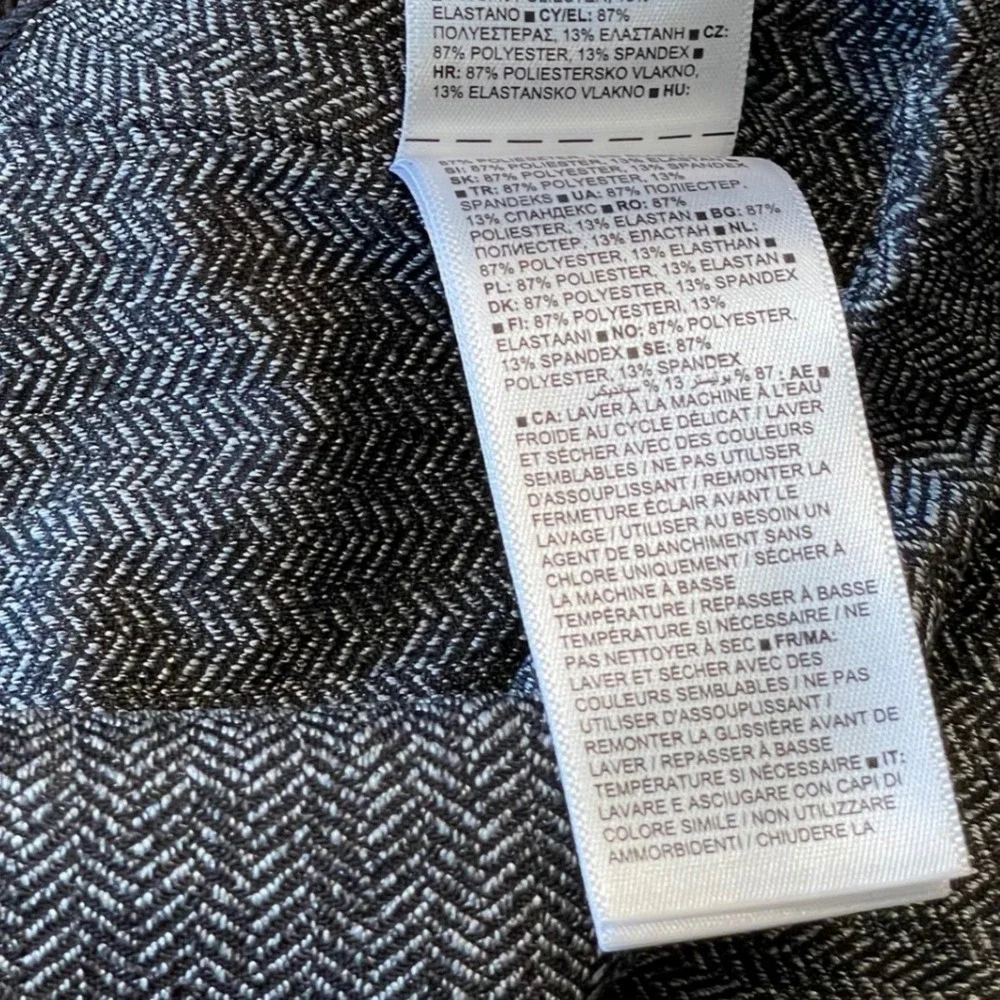 Womens Gray Capri Leggings Althleta Delancy Herringbone Athleisure Quiet Luxury - Picture 11 of 13